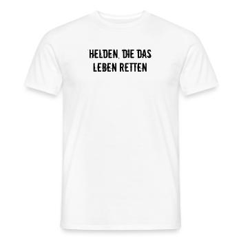 Feuerwehr - Helden, die das Leben retten - Männer T-Shirt - Weiß - Vorne - AI Model Male 178 dark (178cm)