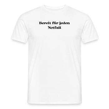 Feuerwehr - Bereit für jeden Notfall - Männer T-Shirt - Weiß - Vorne - AI Model Male 178 dark (178cm)