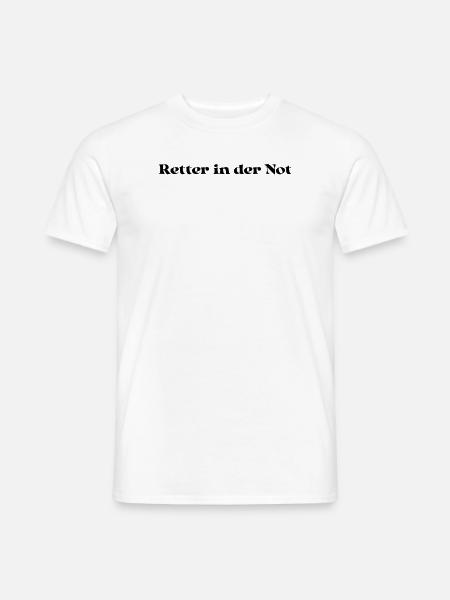Feuerwehr - Retter in der Not - Männer T-Shirt - Weiß