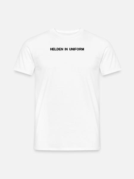 Feuerwehr - Helden in Uniform - Männer T-Shirt - Weiß