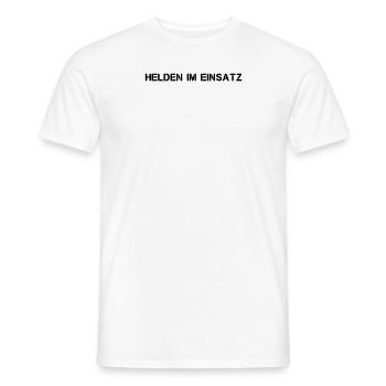 Feuerwehr - Helden im Einsatz - Männer T-Shirt - Weiß - Vorne - AI Model Male 178 dark (178cm)