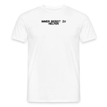 Feuerwehr - Immer bereit, zu helfen - Männer T-Shirt - Weiß - Vorne - AI Model Male 178 dark (178cm)