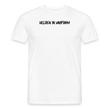 Feuerwehr - Helden in Uniform - Männer T-Shirt - Weiß - Vorne - AI Model Male 178 dark (178cm)