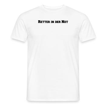 Feuerwehr - Retter in der Not - Männer T-Shirt - Weiß - Vorne - AI Model Male 178 dark (178cm)