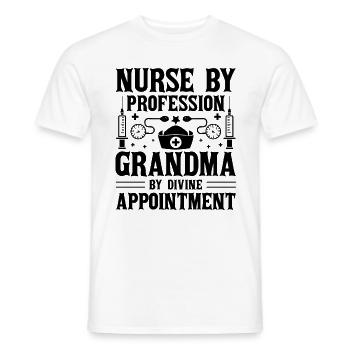 Pensionierte Oma Rentner Rentner Krankenschwester Krankenschwester Re - Männer T-Shirt - Weiß - Vorne - AI Model Male 178 dark (178cm)