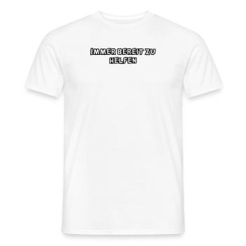 Feuerwehr - Immer bereit zu helfen - Männer T-Shirt - Weiß - Vorne - AI Model Male 178 dark (178cm)