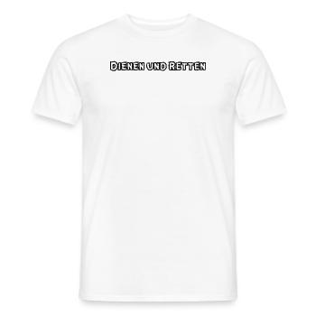 Feuerwehr - Dienen und Retten - Männer T-Shirt - Weiß - Vorne - AI Model Male 178 dark (178cm)