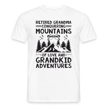 Pensionierte Oma Eroberung der Berge Ruhestand Pe - Männer T-Shirt - Weiß - Vorne - AI Model Male 178 dark (178cm)