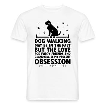 Hundeliebhaber Rentner Oma Rentner Hundebesitzer Hund Hund - Männer T-Shirt - Weiß - Vorne - AI Model Male 178 dark (178cm)