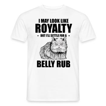Chat persan Chat Amoureux Propriétaire de chat Persan Longhair C - T-shirt homme - blanc - Devant - AI Model Male 178 dark (178cm)