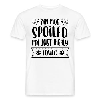 Chat persan Chat Amoureux Propriétaire de chat Persan Longhair C - T-shirt homme - blanc - Devant - AI Model Male 178 dark (178cm)