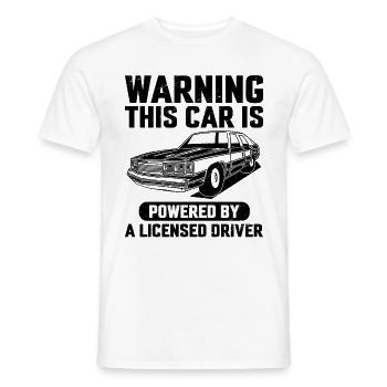 Driving License Passed New Driver Permit Driving S - Men's T-Shirt - white - Front - AI Model Male 178 dark (178cm)