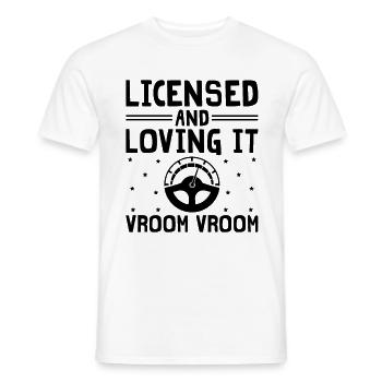 Driving License Passed New Driver Permit Driving S - Men's T-Shirt - white - Front - AI Model Male 178 dark (178cm)