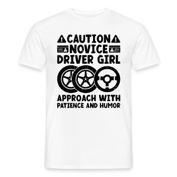 Driving License Passed New Driver Permit Driving S - Men's T-Shirt - white - Front - AI Model Male 178 dark (178cm)