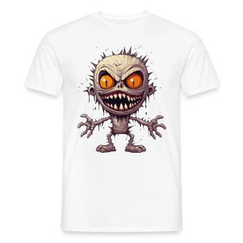 Halloween Monster Mummy Costume d’horreur effrayant - T-shirt homme - blanc - Devant - AI Model Male 178 dark (178cm)