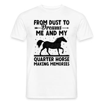 American Quarter Horse Reitpferd Liebhaber Hors - Männer T-Shirt - Weiß - Vorne - AI Model Male 178 dark (178cm)