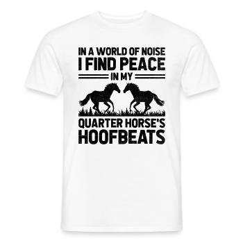 American Quarter Horse Equestrian Horse Lover Hors - Men's T-Shirt - white - Front - AI Model Male 178 dark (178cm)