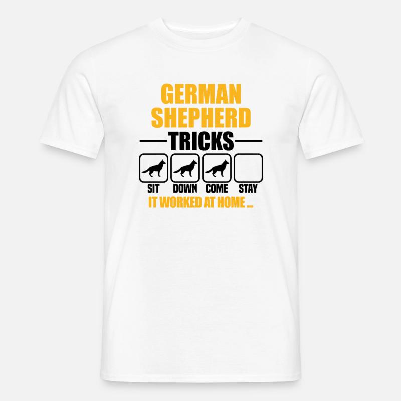 German Shepherd Tricks - Männer T-Shirt - Weiß