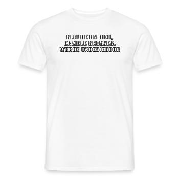 Fitness - Glaube an dich, erziele Großes, werde - Männer T-Shirt - Weiß - Vorne - AI Model Male 178 dark (178cm)