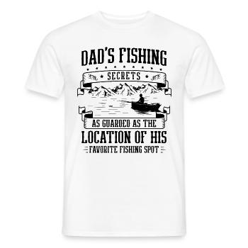 Pêche Papa Papa Pêcheur Childern Drôle Poisson Alors - T-shirt homme - blanc - Devant - AI Model Male 178 dark (178cm)
