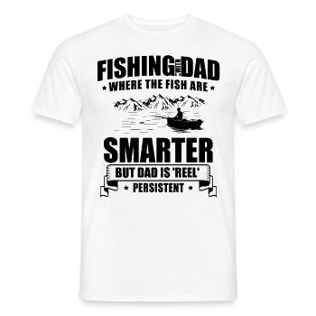 Pêche Papa Papa Pêcheur Childern Drôle Poisson Alors - T-shirt homme - blanc - Devant - AI Model Male 178 dark (178cm)