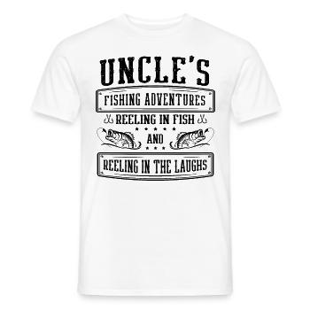 Angeln Onkel Fischer Onkel Lustiger Fisch Perfekt - Männer T-Shirt - Weiß - Vorne - AI Model Male 178 dark (178cm)