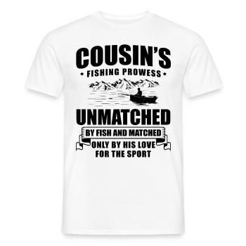 Pêche Cousin Pêcheur Cousins Drôle Poisson Perfec - T-shirt homme - blanc - Devant - AI Model Male 178 dark (178cm)