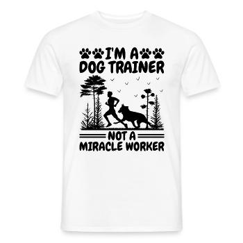 Dresseur de chiens Formation de chiens Chiens Soins pour animaux de compagnie Pr - T-shirt homme - blanc - Devant - AI Model Male 178 dark (178cm)