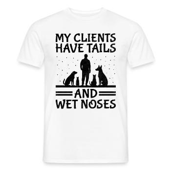 Dog Trainer Dog Training Training Dogs Pet Care Pr - Men's T-Shirt - white - Front - AI Model Male 178 dark (178cm)