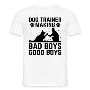 Dog Trainer Dog Training Training Dogs Pet Care Pr - Men's T-Shirt - white - Front - AI Model Male 178 dark (178cm)