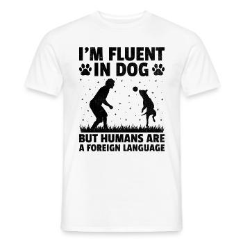 Dresseur de chiens Dressage de chiens Dressage de chiens Soins aux animaux de compagnie Pr - T-shirt homme - blanc - Devant - AI Model Male 178 dark (178cm)