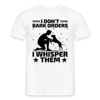 Dresseur de chiens Dressage de chiens Dressage de chiens Soins aux animaux de compagnie Pr - T-shirt homme - blanc - Devant - AI Model Male 178 dark (178cm)
