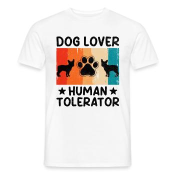 Dresseur de chiens Dressage de chiens Dressage de chiens Soins aux animaux de compagnie Pr - T-shirt homme - blanc - Devant - AI Model Male 178 dark (178cm)
