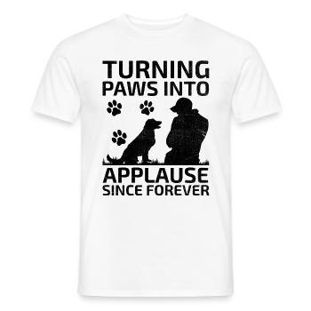 Dresseur de chiens Dressage de chiens Dressage de chiens Soins aux animaux de compagnie Pr - T-shirt homme - blanc - Devant - AI Model Male 178 dark (178cm)