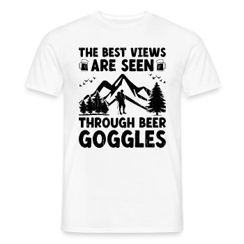 Randonnée Randonnée en plein air Alpinisme Trekking Natur - T-shirt homme - blanc - Devant - AI Model Male 178 dark (178cm)