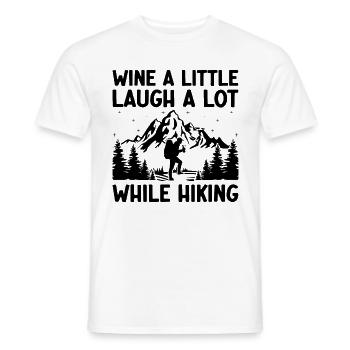 Randonnée Randonnée en plein air Alpinisme Trekking Natur - T-shirt homme - blanc - Devant - AI Model Male 178 dark (178cm)
