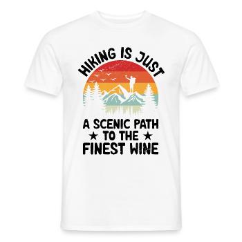 Randonnée Nature Alpinisme Trekking Randonnée en plein air - T-shirt homme - blanc - Devant - AI Model Male 178 dark (178cm)