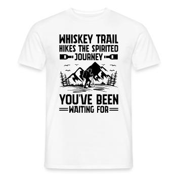 Wandern Natur Bergsteigen Trekking Outdoor Wandern - Männer T-Shirt - Weiß - Vorne - AI Model Male 178 dark (178cm)