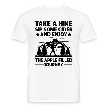 iking Outdoor Nature Hiker Trekking Mountaineering - Men's T-Shirt - white - Front - AI Model Male 178 dark (178cm)