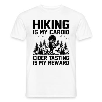iking Outdoor Nature Hiker Trekking Mountaineering - Men's T-Shirt - white - Front - AI Model Male 178 dark (178cm)
