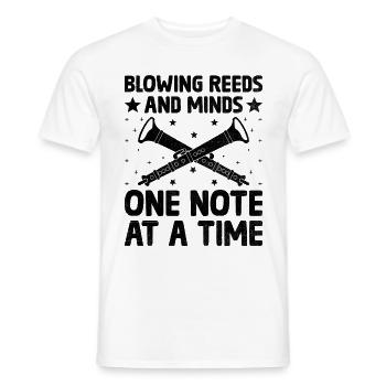 Oboist Oboe Basoonist Marching Band Instrumen - Männer T-Shirt - Weiß - Vorne - AI Model Male 178 dark (178cm)