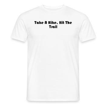 Randonnée - Faites une randonnée, partez sur les sentiers - T-shirt homme - blanc - Devant - AI Model Male 178 dark (178cm)