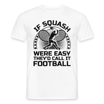 Squashspieler Squash-Tennisspieler Raquetball-Spor - Männer T-Shirt - Weiß - Vorne - AI Model Male 178 dark (178cm)