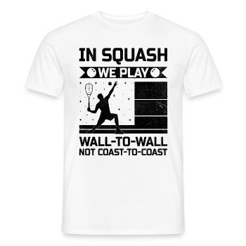 Squash Player Squash Tennis Player Raquetball Spor - Men's T-Shirt - white - Front - AI Model Male 178 dark (178cm)