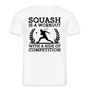 Squashspieler Squash Tennisspieler Raquetball Spor - Männer T-Shirt - Weiß - Vorne - AI Model Male 178 dark (178cm)