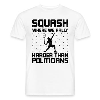 Squashspieler Squash-Tennisspieler Raquetball-Spor - Männer T-Shirt - Weiß - Vorne - AI Model Male 178 dark (178cm)