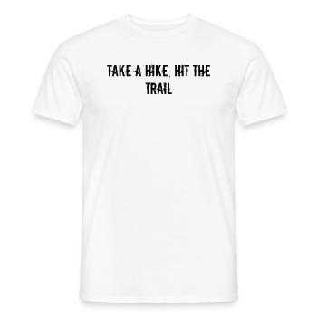Randonnée - Faites une randonnée, partez sur les sentiers - T-shirt homme - blanc - Devant - AI Model Male 178 dark (178cm)