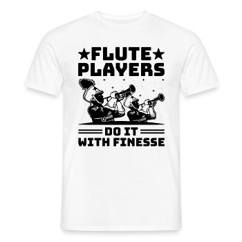 Blaskapelle Sprüche Lustige Marschinstrumente - Männer T-Shirt - Weiß - Vorne - AI Model Male 178 dark (178cm)