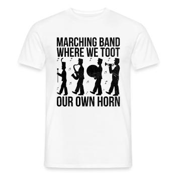 Blaskapelle Sprüche Lustige Marschinstrumente - Männer T-Shirt - Weiß - Vorne - AI Model Male 178 dark (178cm)