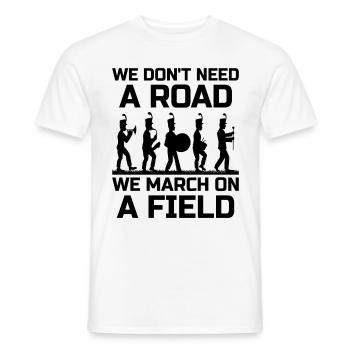 Blaskapelle Sprüche Lustige Marschinstrumente - Männer T-Shirt - Weiß - Vorne - AI Model Male 178 dark (178cm)